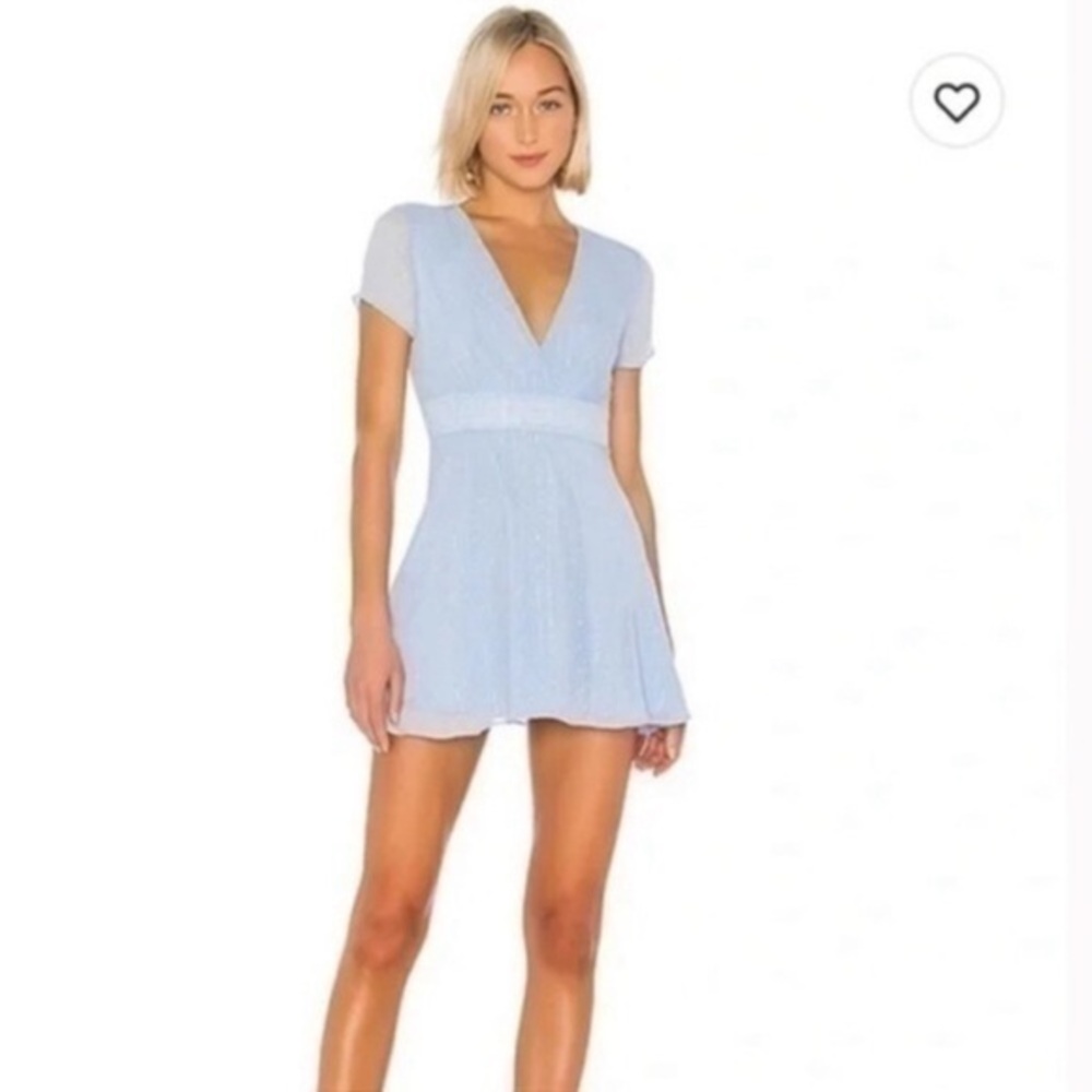 Superdown Dress Bree Mini Baby Blue